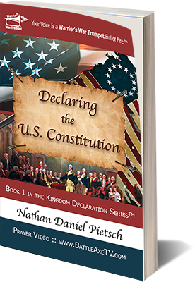 Purchase Book 1 in the Kingdom Declaration Series called, Declaring the U.S. Constitution in a soft cover format for $12.99 (USD).
